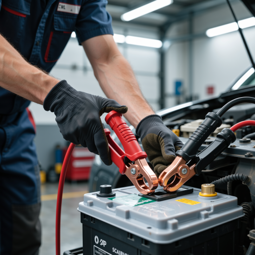 资深汽车维修技师，约45岁，穿着工作服，手持工具，面带微笑，专业自信的表情